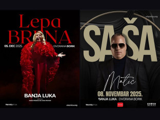 Dva velika spektakla u Banjaluci: Saša Matić i Lepa Brena u Dvorani Borik!