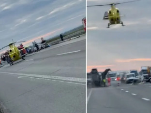 Nesreća na auto-putu: Jedna osoba poginula, na terenu i helikopter