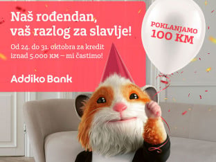 Addiko Banka Banjaluka nagrađuje klijente povodom devetog rođendana: Naš rođendan, vaš razlog za slavlje