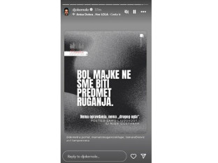 Đoković: Bol majke ne smije biti predmet ruganja