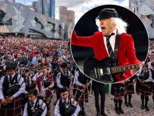 Rekordan broj gajdaša svirao klasik benda "AC/DC" (Video)