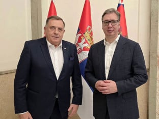 Dodik sa Vučićem: Nastavljamo da čuvamo jedinstvo srpskog naroda