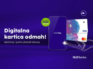 Lansiran „Digital first" – NLB digitalna kartica klijentima dostupna odmah