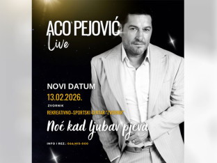 Zbog vanredne situacije: Odložen koncert Ace Pejovića u Zvorniku