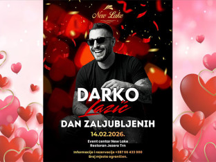 Darko Lazić nastupa za Dan zaljubljenih u Event centru New Lake