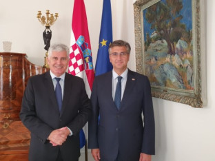 Čović, Plenković: Saradnja na evropskim reformama i energetskoj diverzifikaciji