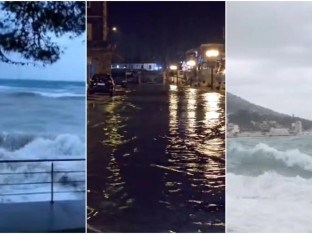 More progutalo jadransku obalu - talasi i do 8 metara (VIDEO)