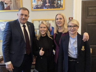 Delegacija Srpske u Bijeloj kući sa sekretarkom Donalda Trampa