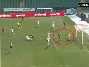 Sporan prvi gol Sarajeva, VAR nije reagovao