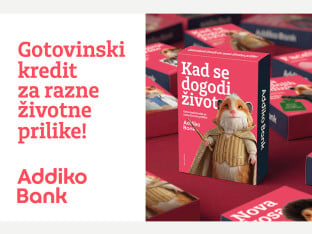 Кад се догоди живот: Addiko готовински кредит за све прилике
