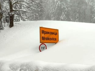 НП "Козара": Апел посјетиоцима да не долазе на Мраковицу због снијега