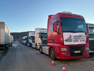 Od utorka trodnevna blokada teretnog saobraćaja na graničnim prelazima u Crnoj Gori