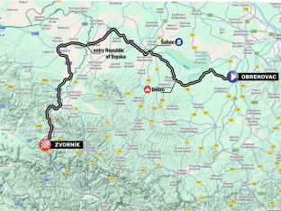 Druga ruta trke koja spaja Srbiju i Republiku Srpsku ide od Obrenovca do Zvornika