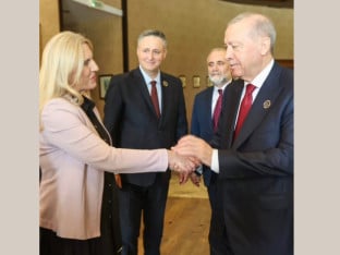 Cvijanovićeva na radnom doručku sa Erdoganom (VIDEO)