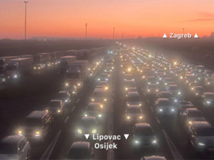 Saobraćajni kolaps u Hrvatskoj, kolone kilometarske