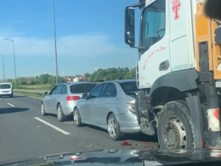 Lančani sudar na brzoj cesti Banjaluka-Laktaši