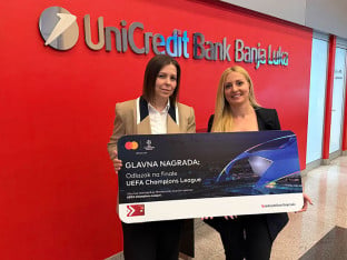 Mastercard и UniCredit Bank а.д. Бања Лука уручили награду добитници главне награде у наградној игри “Будите дио спектакла”