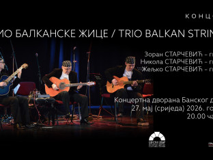 Virtuozi na gitari u Banjaluci: trio "Balkanske žice" donosi magiju svjetskog zvuka u Banski dvor