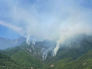 Požar u Jablanici i dalje aktivan, gori borova šuma