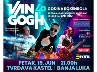 Van Gogh u Banjaluci: Veliki rođendanski koncert povodom 40 godina grupe na Kastelu