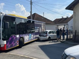 Саобраћајни удес у Лазареву, створене гужве