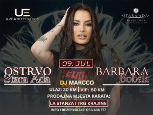 Banjaluka spremna za veliki ljetni spektakl: Barbara Bobak nastupa 9. jula na Staroj Adi (VIDEO)