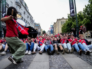 Burna proslava u Oslu