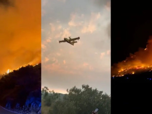 Bukti požar na Visu, vatra se brzo širi zbog suše i vjetra (VIDEO)