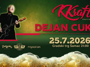 Rok i zanatsko pivo u Šamcu: Dejan Cukić nastupa na četvrtom "Krafter" festivalu