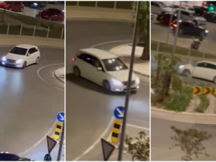 Hit snimak iz Splita: Ušao u kružni tok pa vozio krug za krugom  (VIDEO)