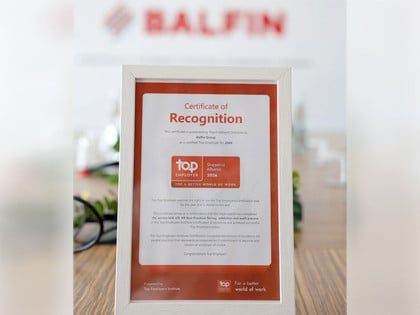 Top Employers Institutе прогласио BALFIN Group једним од најбољих послодаваца за 2026. годину