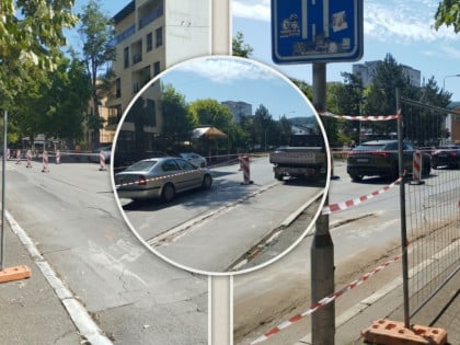 Радови у Гундулићевој улици, затворена једна трака