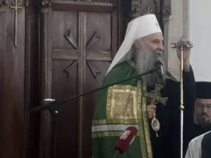 Патријарх Порфрије стигао у Никшић у Саборни храм Светог Василија Острошког