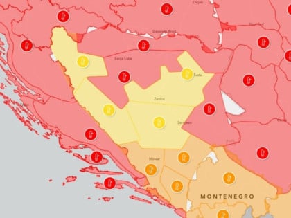Наставља се топлотни талас, ево гдје важи црвени метеоаларм