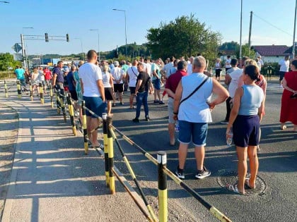 Mještani Dragočaja blokirali magistralu, najavljuju radikalnije mjere