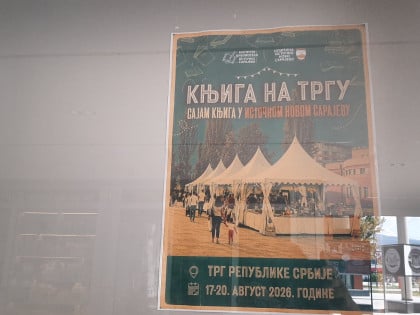 Сајам књига у Источном Новом Сарајеву од 17. до 20. августа на Тргу Републике Србије