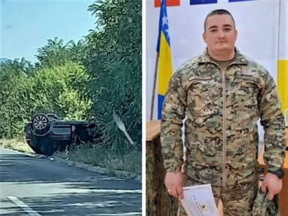 Poručnik spasio majku i bebu iz prevrnutog automobila
