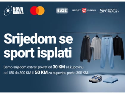 Srijedom se sport isplati: Nova banka vraća novac za kupovinu sportske opreme
