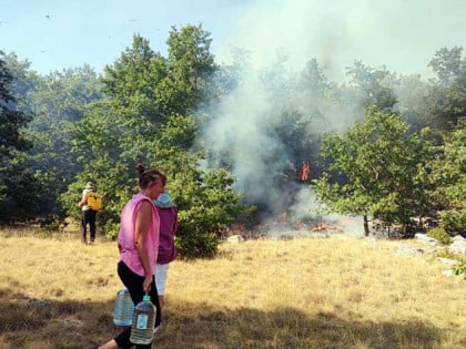 Vatrogasci brane kolibe sa stokom: Požar kod Nevesinja ne jenjava