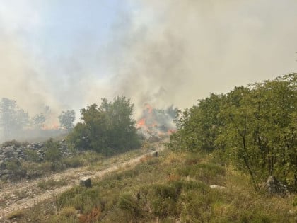 Пожари код Требиња стабилни, више од 92 квадратна километра под ватром