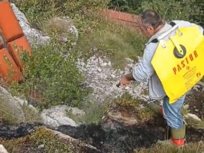 Угашен пожар у близини Радио-релејног објекта РТРС-а