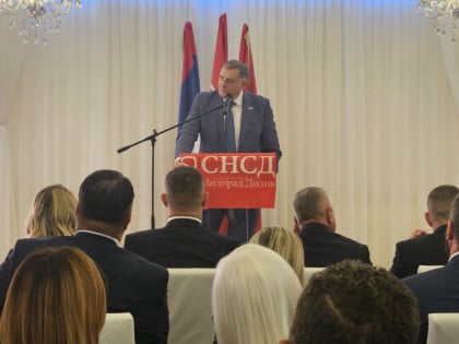 Dodik, Minić i Cvijanović u Gacku: „Politika SNSD-a garantuje mir i sigurnost“