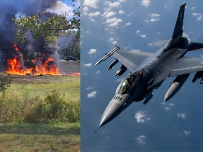 Drama u SAD: Vojni avion F-16 pao tokom vježbe, izbio požar