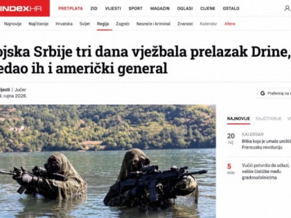 Kako hrvatski mediji kroje narativ o vježbi Vojske Srbije