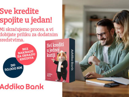 Addiko поједностављује процес затварања кредита: Спојите све кредите у један уз могућност додатних средстава