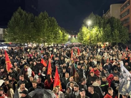 Pristalice tzv. OVK sedmu noć zaredom protestuju zbog presude
