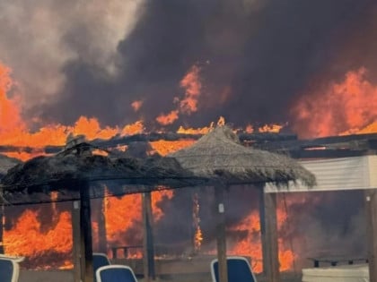Велики пожар на популарној плажи у Црној Гори
