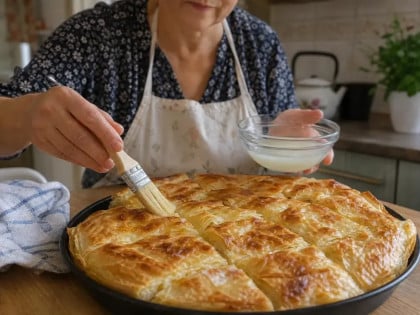 Само 1 чаша овог прелива и пита буде као из пекаре: Румена споља, а мекана изнутра