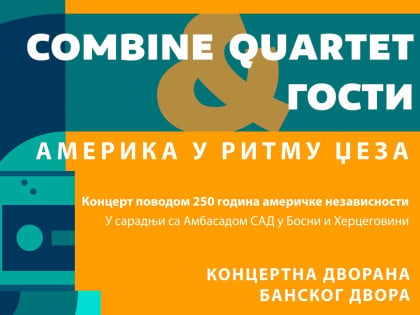 Džez veče u Banjaluci: "Combine Quartet" i gosti u Banskom dvoru