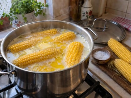 Ставите 2 састојка у воду док кувате кукуруз: свако зрно остаје савршено сочно и слатко